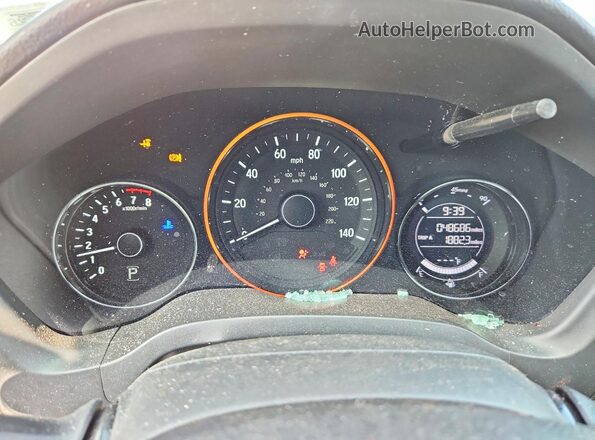 3CZRU6H71HM703979 2017 HONDA HR-V White Вид щитка приладів