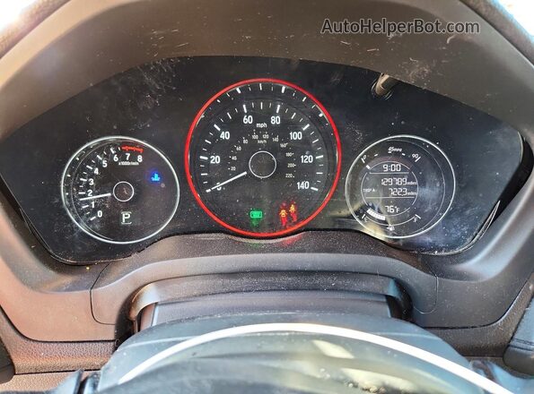 3CZRU6H71HM713749 2017 HONDA HR-V Charcoal Vista del cuadro de instrumentos
