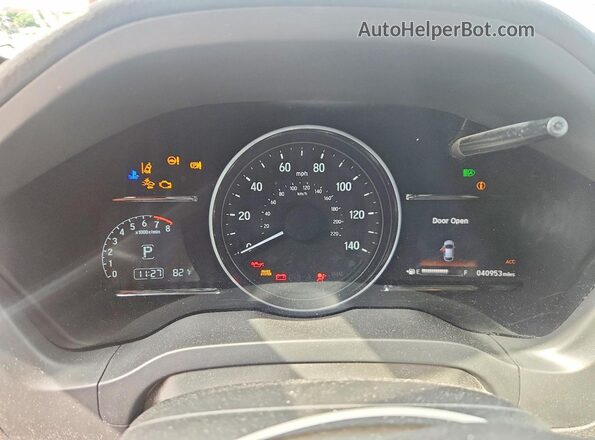 3CZRU6H71KM720529 2019 HONDA HR-V White ხელსაწყოთა პანელის ხედი
