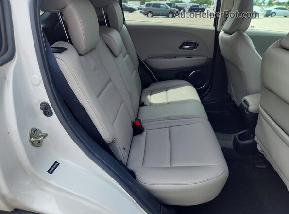 3CZRU6H71KM720529 2019 HONDA HR-V White უკანა სავარძლების ხედი