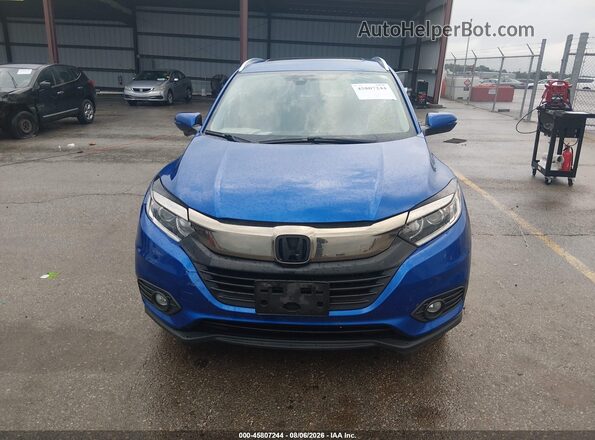 3CZRU6H71NM756239 2022 HONDA HR-V Blue Instrument cluster view