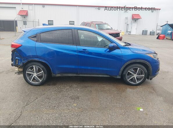3CZRU6H71NM756239 2022 HONDA HR-V Blue Rear interior view