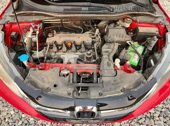 3CZRU6H72GM718909 2016 HONDA HR-V Red ძრავის განყოფილების ხედი