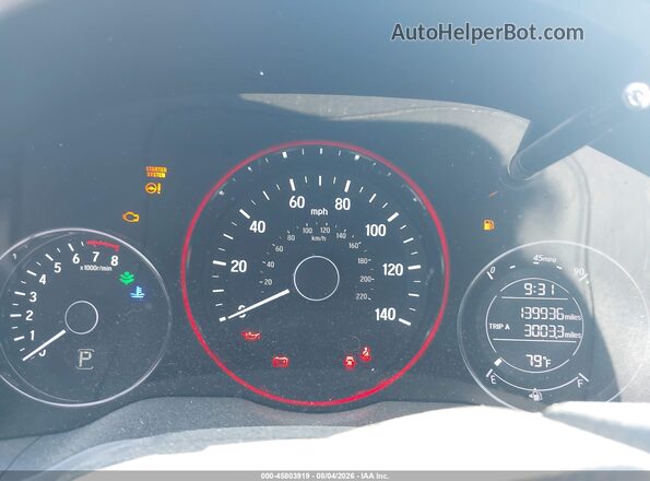 3CZRU6H73GM764040 2016 HONDA HR-V Gray Vista de los asientos traseros