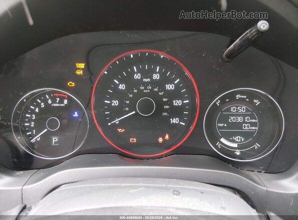 3CZRU6H74HM728746 2017 HONDA HR-V Red Widok tylnych siedzeń