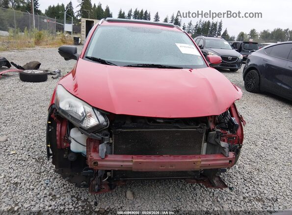 3CZRU6H74HM728746 2017 HONDA HR-V Red Widok wnętrza z tyłu