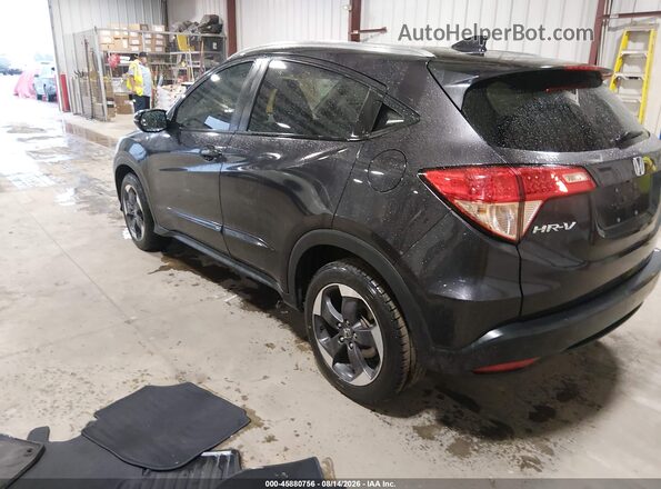 3CZRU6H74JM703366 2018 HONDA HR-V Black Trasero izquierdo