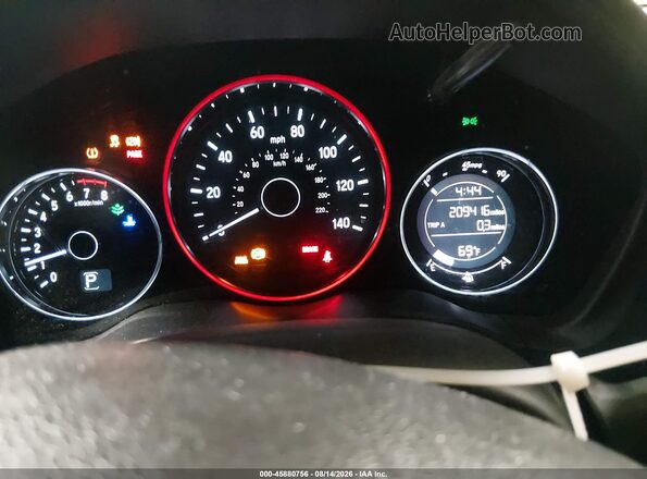 3CZRU6H74JM703366 2018 HONDA HR-V Black Vista de los asientos traseros
