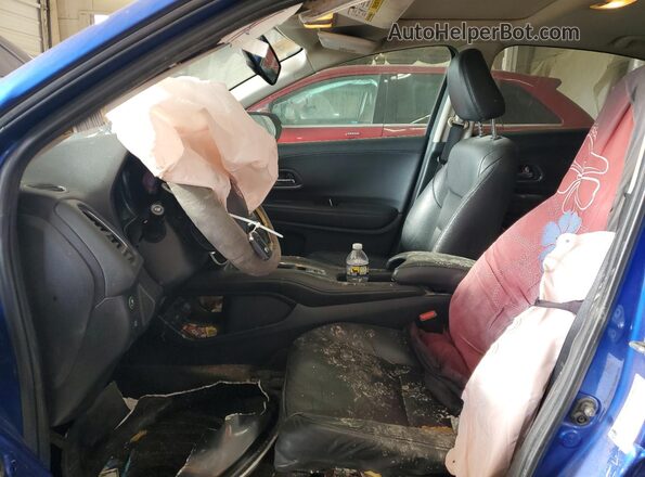3CZRU6H75JM701223 2018 HONDA HR-V Blue Front interior view