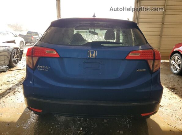 3CZRU6H75JM701223 2018 HONDA HR-V Blue Rear view