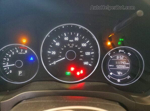 3CZRU6H76JM724168 2018 HONDA HR-V Blue Սարքավորումների վահանակի տեսք