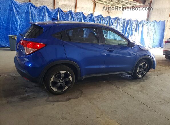 3CZRU6H76JM724168 2018 HONDA HR-V Blue Հետևի աջ