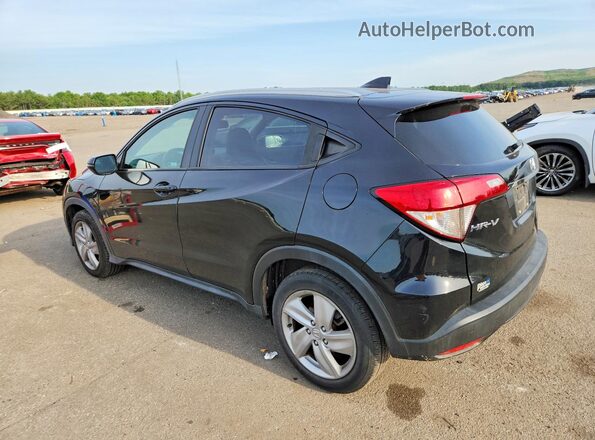 3CZRU6H76KM706318 2019 HONDA HR-V Black Trasero izquierdo