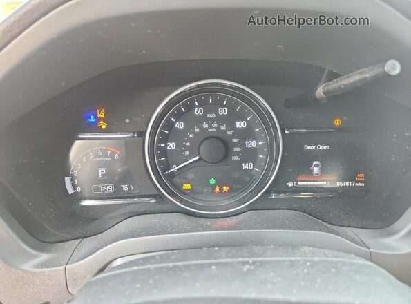 3CZRU6H76KM706318 2019 HONDA HR-V Black Vista del cuadro de instrumentos