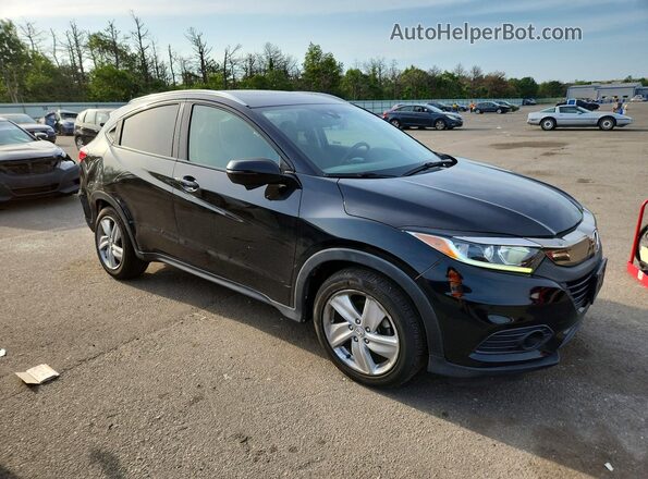 3CZRU6H76KM706318 2019 HONDA HR-V Black Delantero derecho