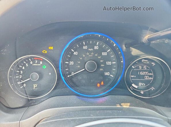 3CZRU6H77GM700115 2016 HONDA HR-V Gray Widok zestawu wskaźników