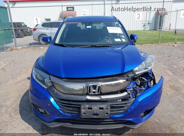 3CZRU6H77KM707669 2019 HONDA HR-V Blue ხელსაწყოთა პანელის ხედი
