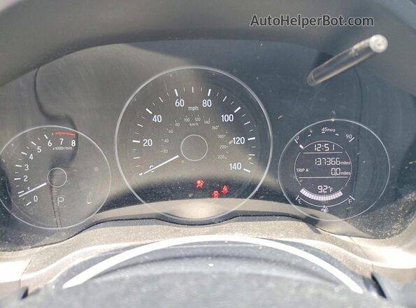3CZRU6H78GM713634 2016 HONDA HR-V Gray ხელსაწყოთა პანელის ხედი