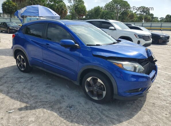 3CZRU6H78JM708389 2018 HONDA HR-V Blue წინა მარჯვენა