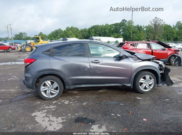 3CZRU6H78KM714971 2019 HONDA HR-V Gray Widok wnętrza z tyłu