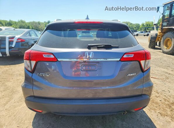 3CZRU6H79KM723789 2019 HONDA HR-V Серый Вид сзади
