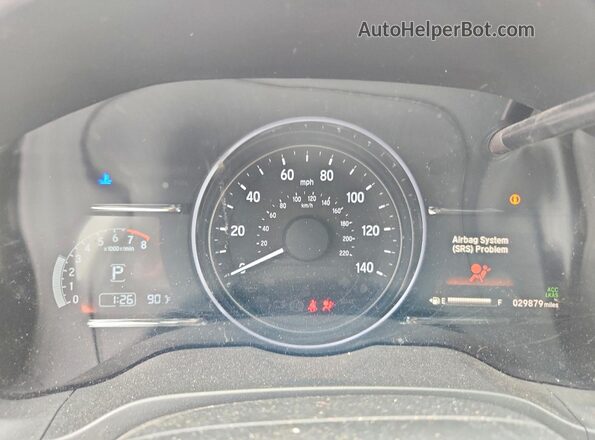 3CZRU6H79NM735235 2022 HONDA HR-V Silver Սարքավորումների վահանակի տեսք