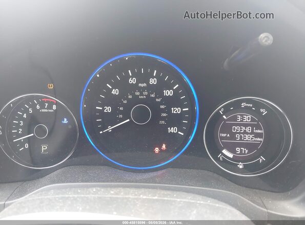 3CZRU6H7XGM745565 2016 HONDA HR-V Черный Вид задних сидений