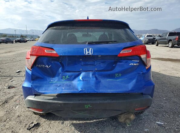 3CZRU6H7XJM717126 2018 HONDA HR-V Blue Вид ззаду