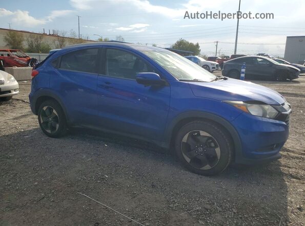 3CZRU6H7XJM717126 2018 HONDA HR-V Blue Передня права чверть