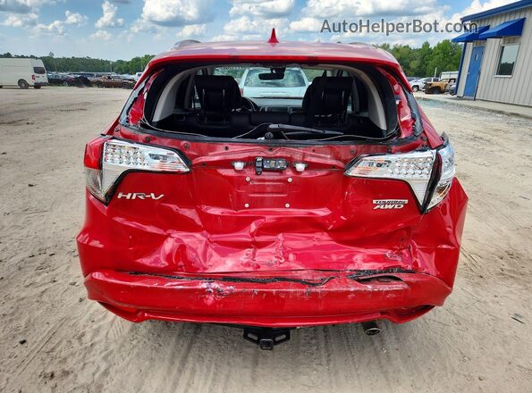 3CZRU6H91KM703795 2019 HONDA HR-V Red უკანა ხედი