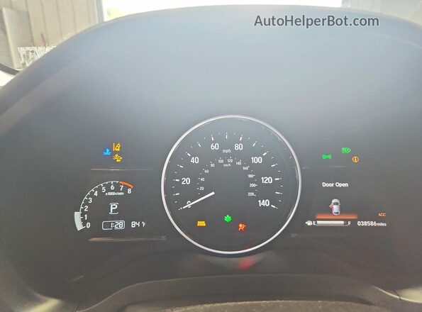 3CZRU6H96KM700472 2019 HONDA HR-V Белый Вид щитка приборов