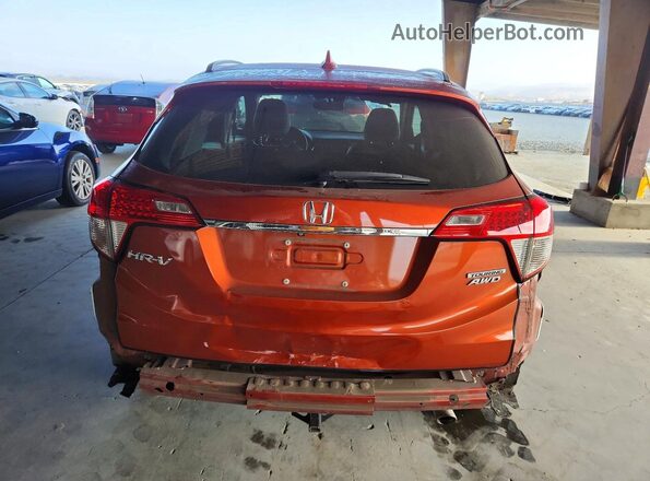 3CZRU6H96KM701136 2019 HONDA HR-V Orange Vista trasera