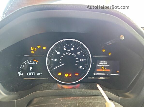 3CZRU6H96KM701136 2019 HONDA HR-V Orange Vista del cuadro de instrumentos