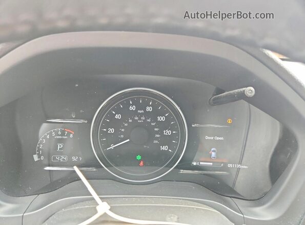 3CZRU6H99LM725139 2020 HONDA HR-V White ხელსაწყოთა პანელის ხედი