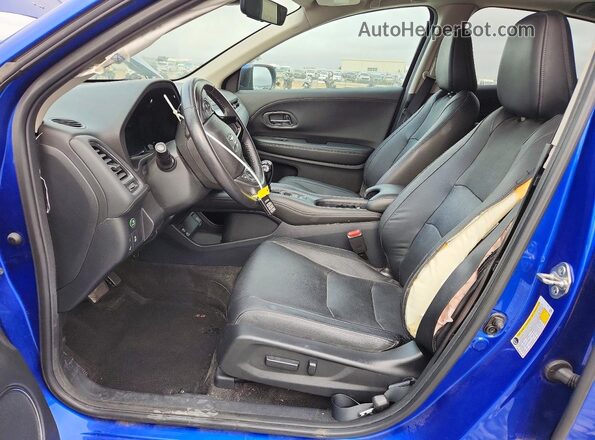 3CZRU6H9XKM712818 2019 HONDA HR-V Blue წინა სალონის ხედი
