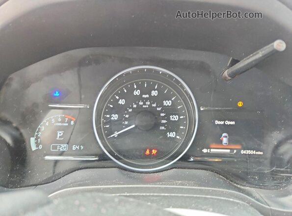 3CZRU6H9XKM712818 2019 HONDA HR-V Blue ხელსაწყოთა პანელის ხედი