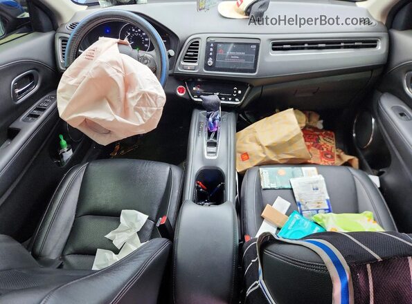 3CZRU6H9XLM734691 2020 HONDA HR-V Синий Вид панели приборов