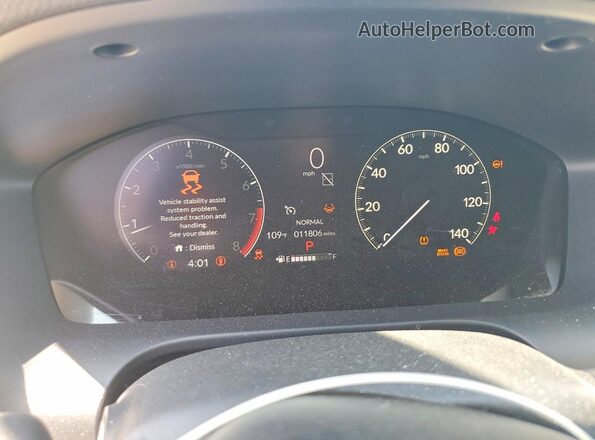 3CZRZ1H30RM715835 2024 HONDA HR-V Синий Вид щитка приборов