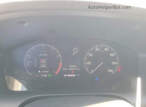 3CZRZ1H32PM742032 2023 HONDA HR-V White Instrument cluster view