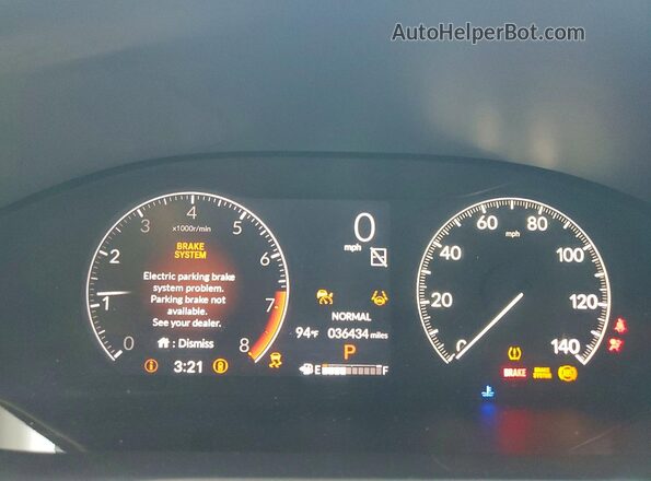 3CZRZ1H33PM702249 2023 HONDA HR-V Blue ხელსაწყოთა პანელის ხედი
