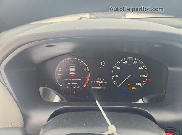 3CZRZ1H33PM732304 2023 HONDA HR-V White Սարքավորումների վահանակի տեսք