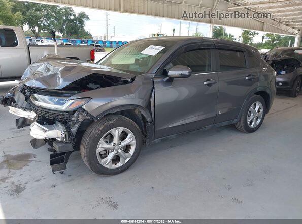 3CZRZ1H34PM701868 2023 HONDA HR-V Gray წინა მარცხენა ხედი სამი მეოთხედიდან