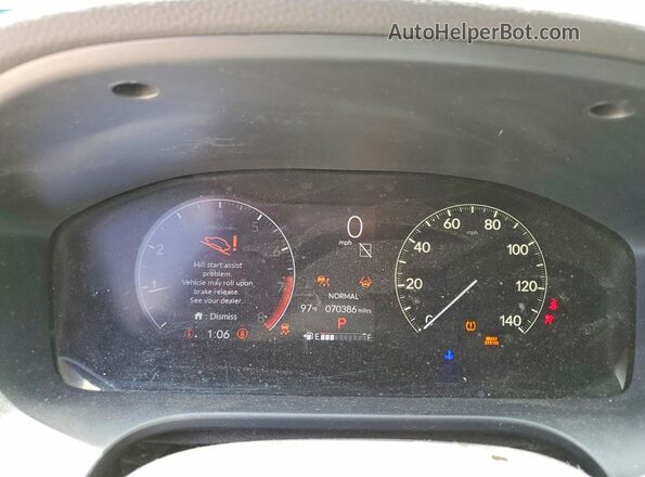 3CZRZ1H34RM750040 2024 HONDA HR-V Black Widok zestawu wskaźników