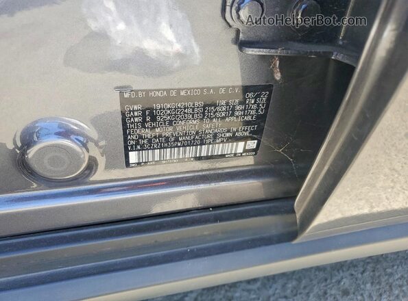 3CZRZ1H35PM701720 2023 HONDA HR-V Gray Շարժիչի բաժամունքի տեսք