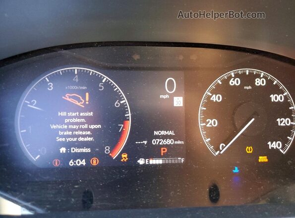 3CZRZ1H35PM701720 2023 HONDA HR-V Gray Սարքավորումների վահանակի տեսք