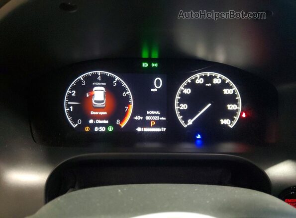 3CZRZ1H35VM706994 2027 HONDA HR-V Black Вид щитка приладів
