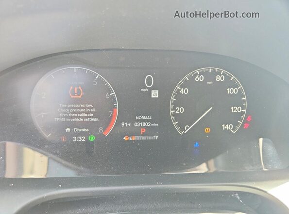 3CZRZ1H36SM731768 2025 HONDA HR-V White Սարքավորումների վահանակի տեսք