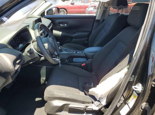 3CZRZ1H37PM709799 2023 HONDA HR-V Black Widok wnętrza z przodu