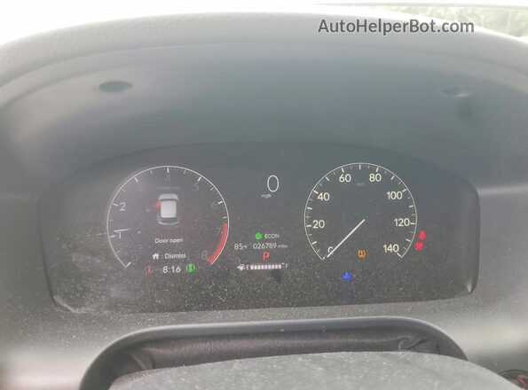 3CZRZ1H37RM753918 2024 HONDA HR-V Silver ხელსაწყოთა პანელის ხედი