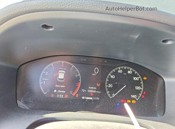 3CZRZ1H3XPM707920 2023 HONDA HR-V Gray Widok zestawu wskaźników